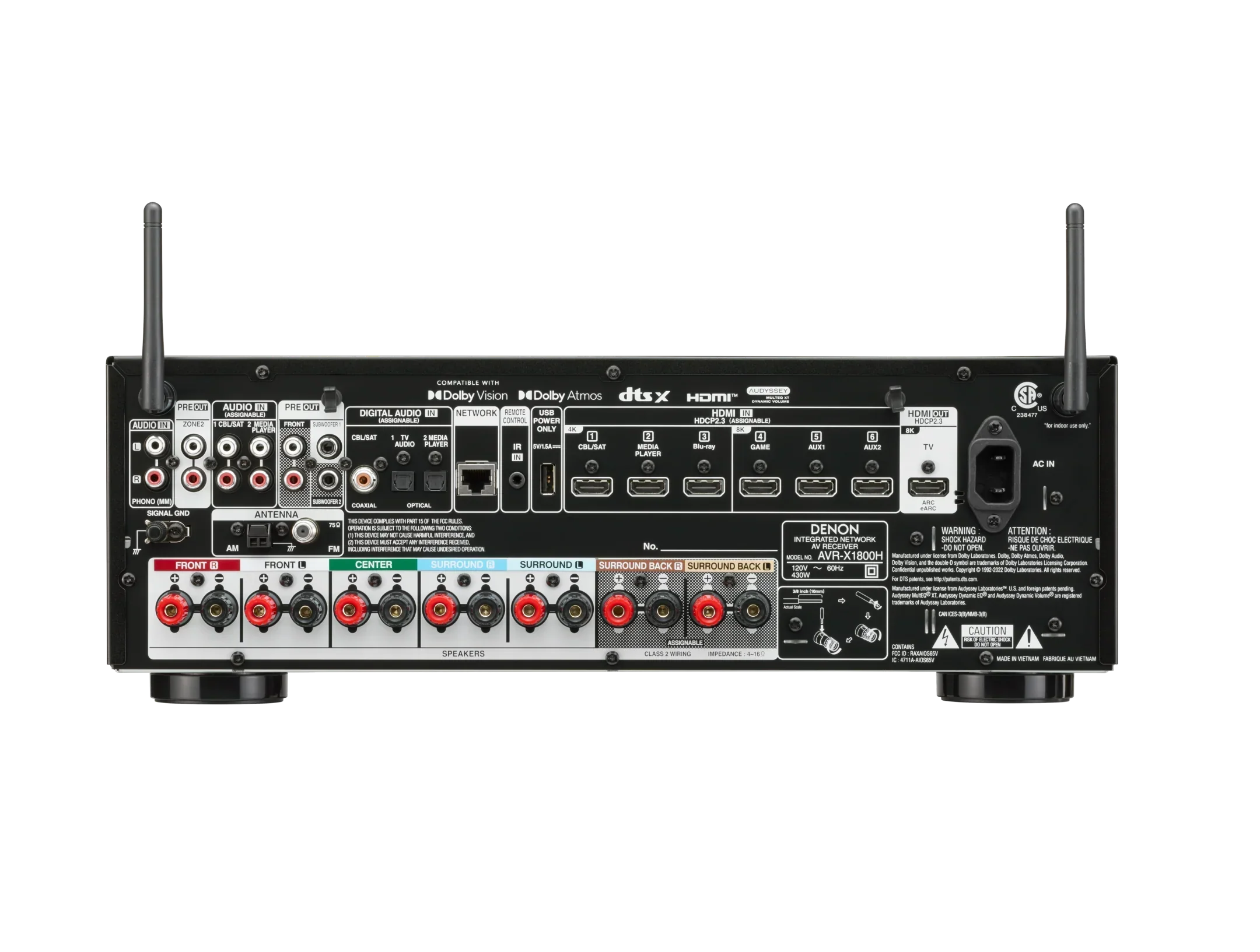 Denon - AVR-X1800H - Image 4